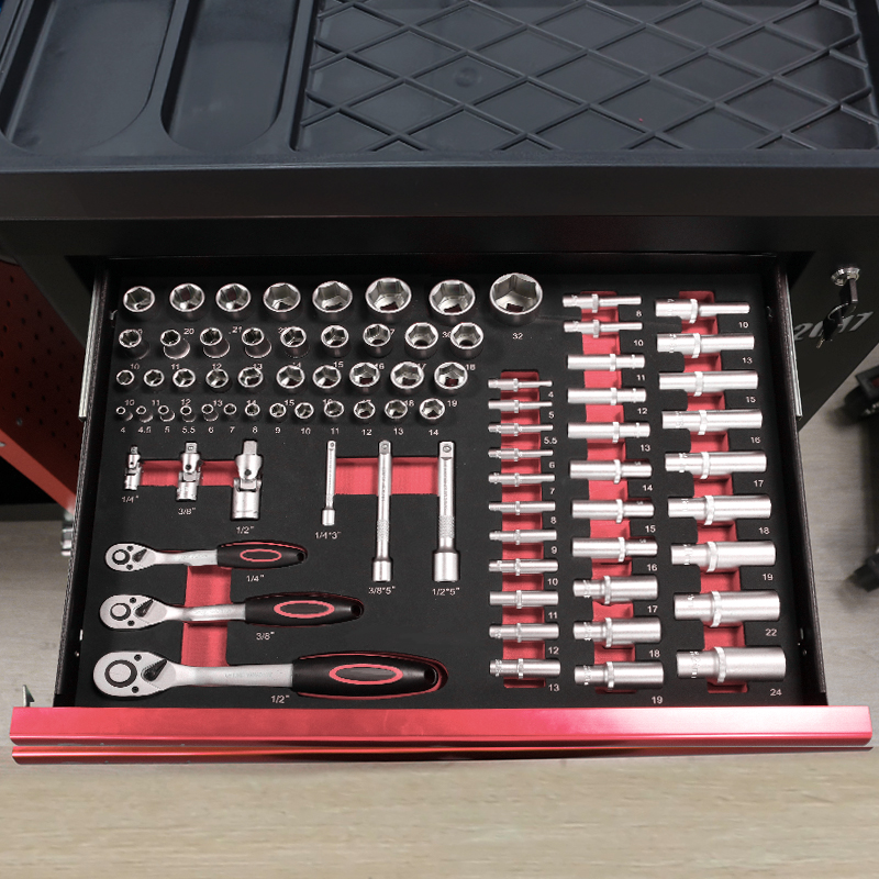 Wózek narzędziowy z 7 szuflada – Tools Set Workshop recenzja i cena