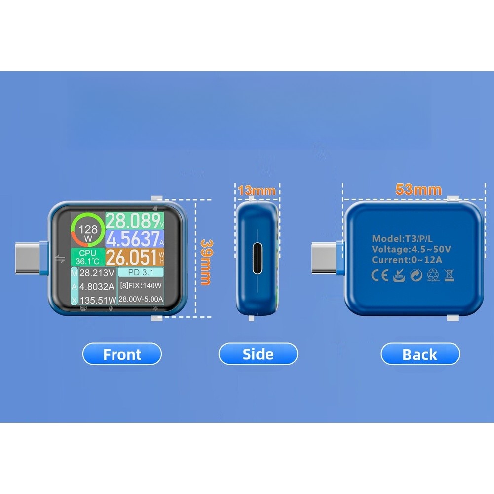 Tester USB T3P z ekranem dotyk – Tools Qc recenzja i cena