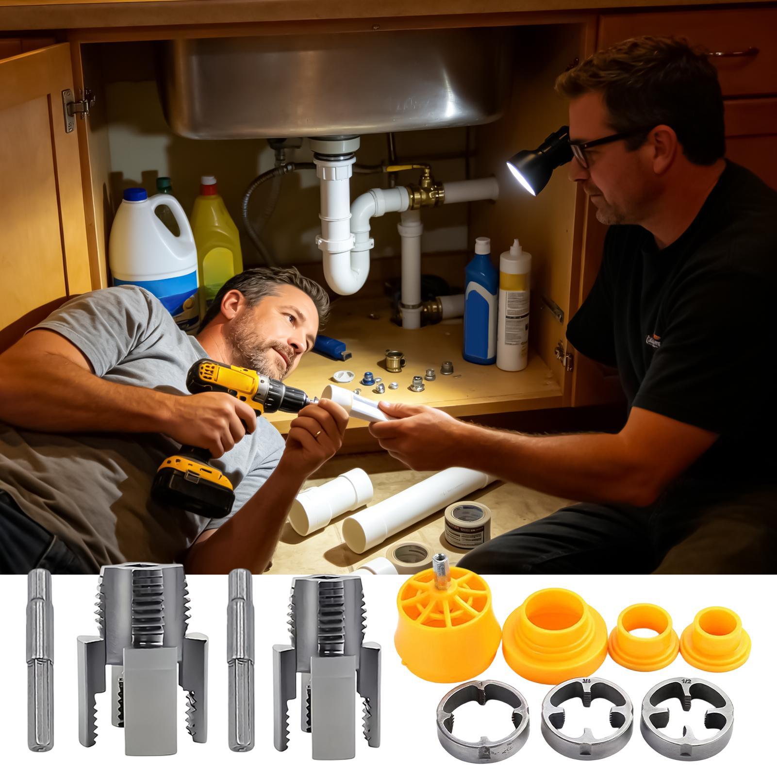 Zestaw do gwintowania rur PVC, – Tools For Garage Workshop recenzja i cena