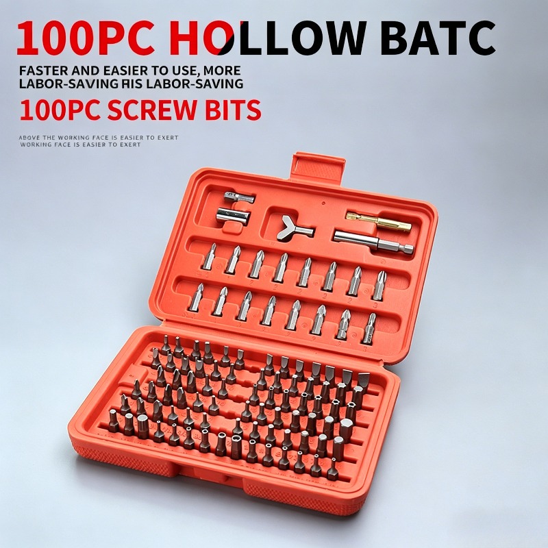 Zestaw 100 bitów do wkrętaka,  – Workshop Tools Uses recenzja i cena