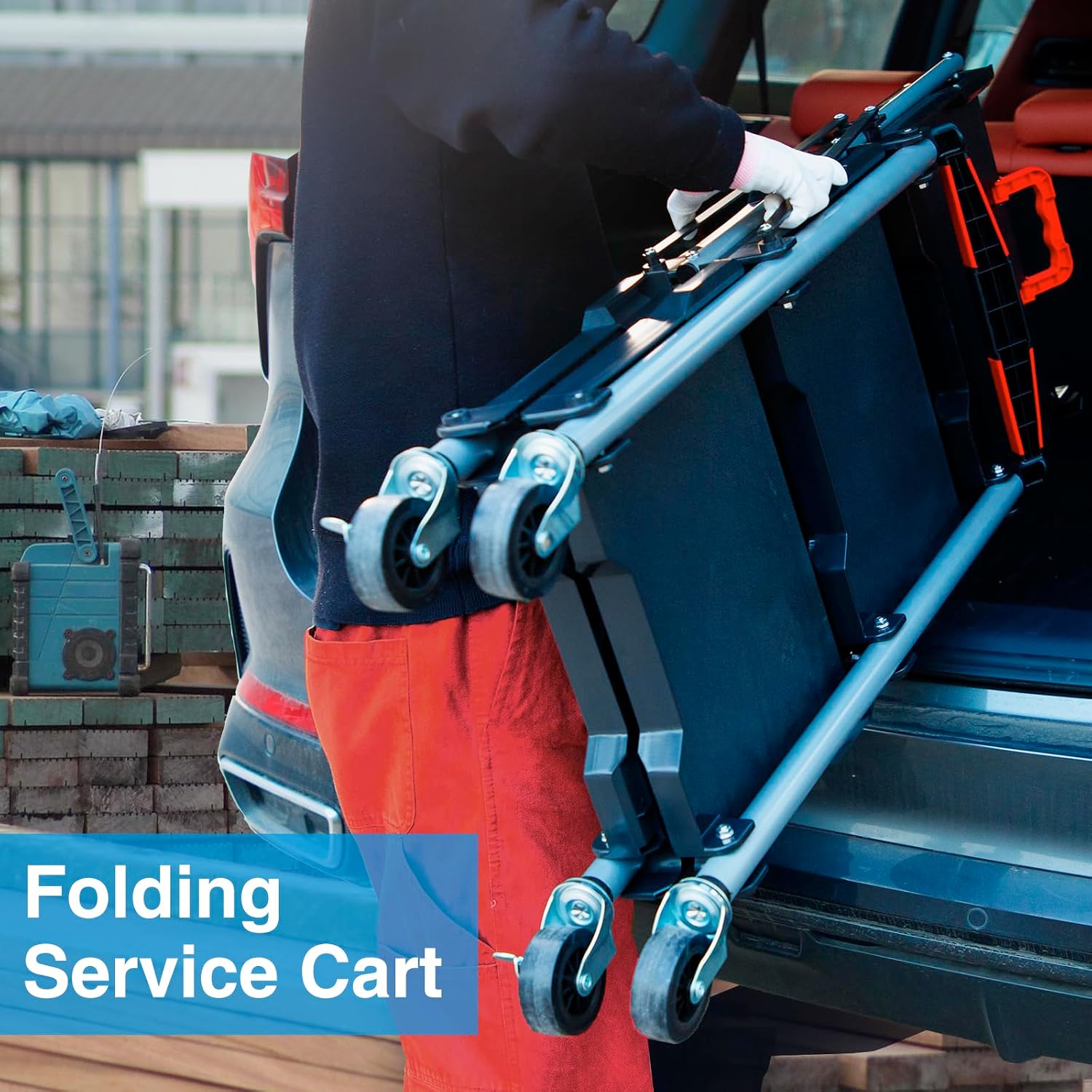 Wózek warsztatowy składany z 3 – Tools For Garage Workshop recenzja i cena